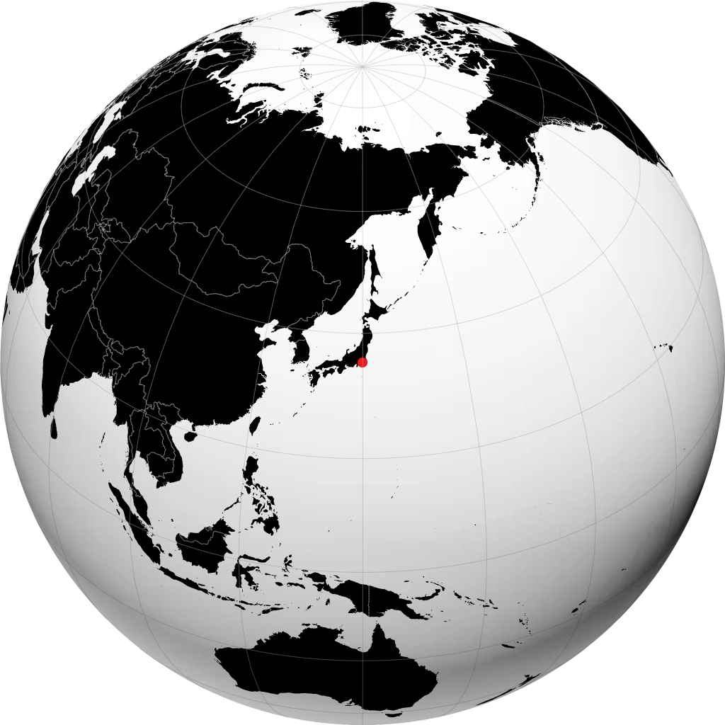 Kisarazu kwenye globu