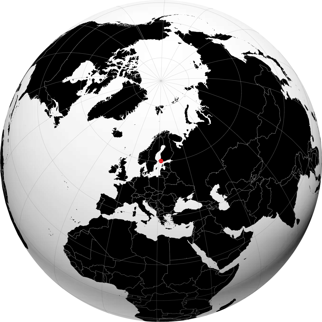 Korppoo kwenye globu