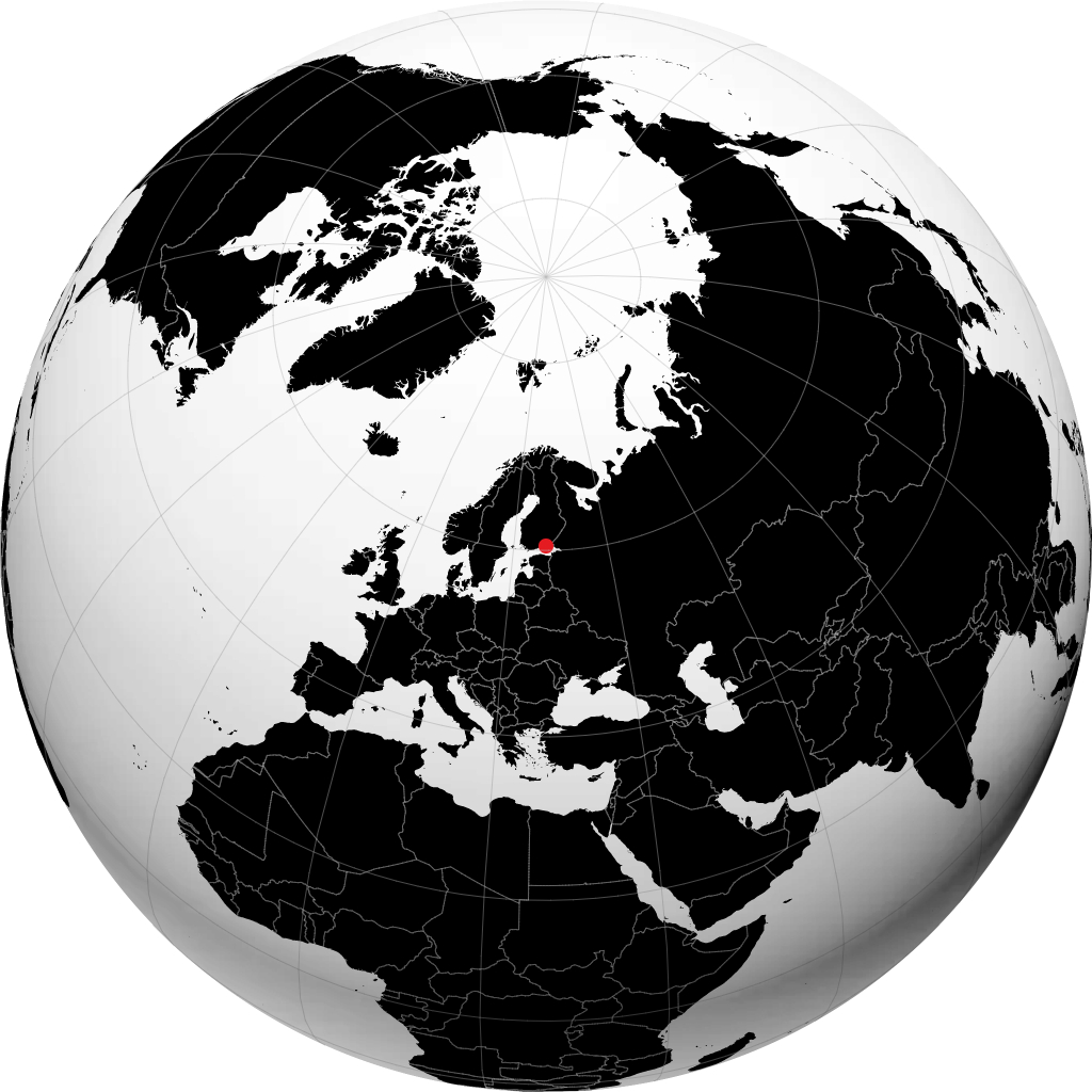 Kotka kwenye globu