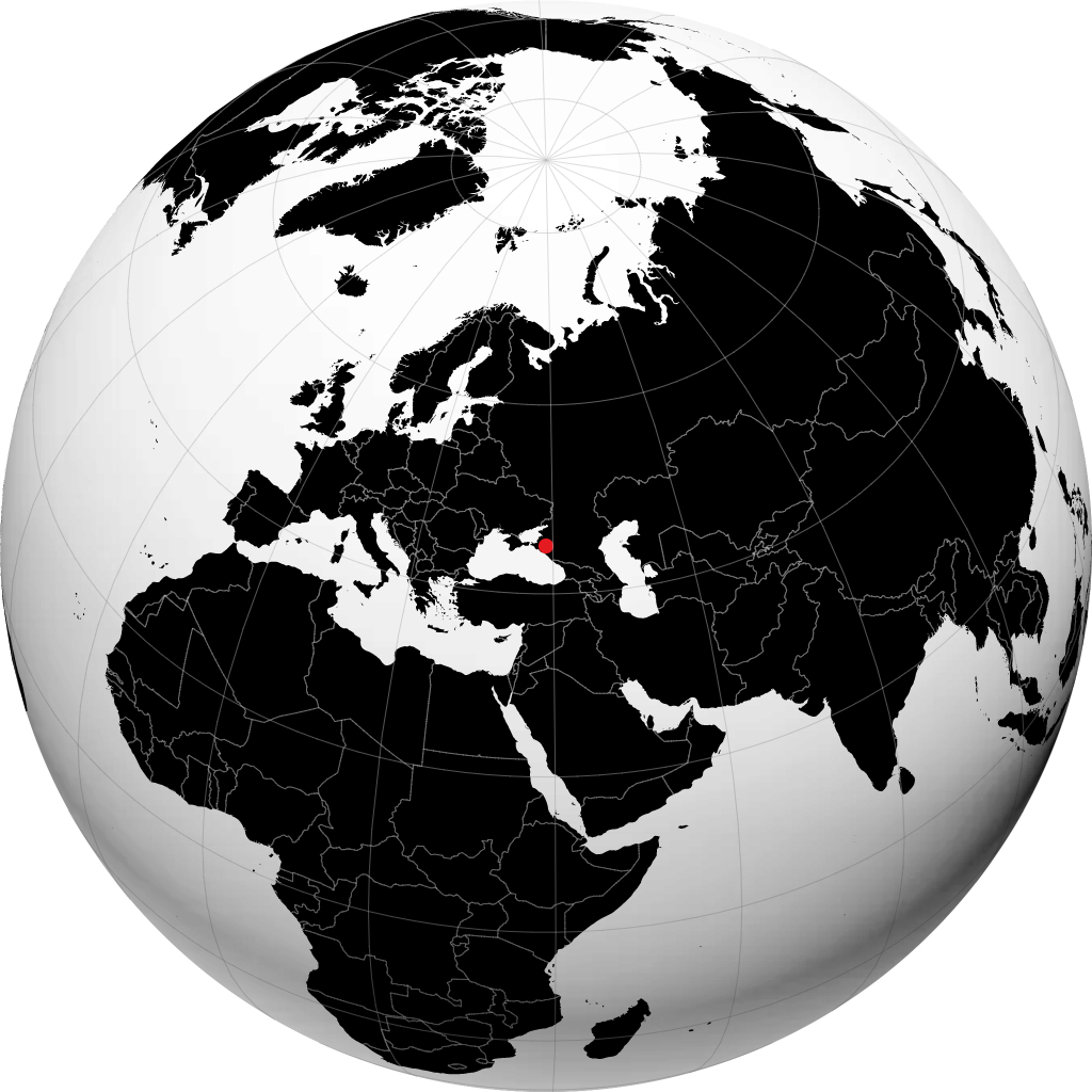 Krasnodar kwenye globu