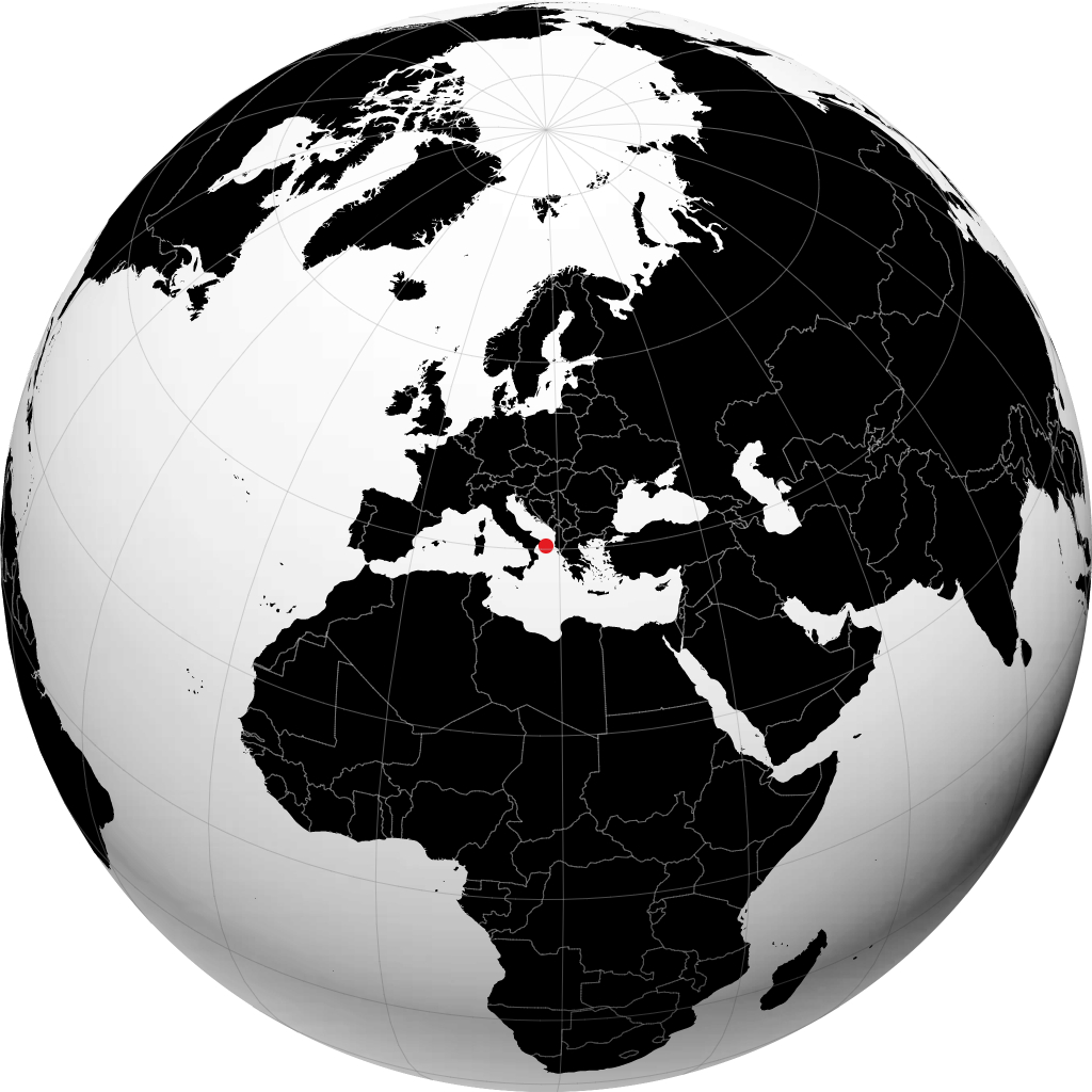 Lecce kwenye globu