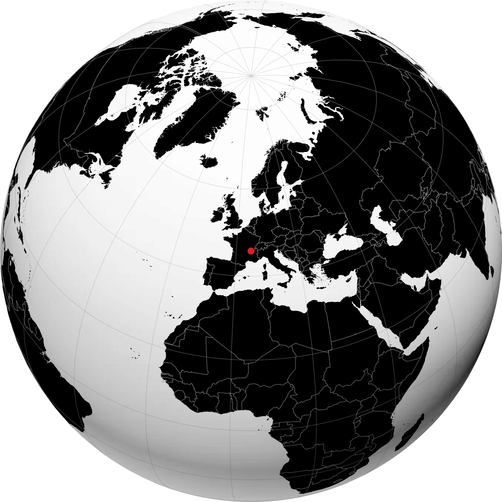 Lyon kwenye globu
