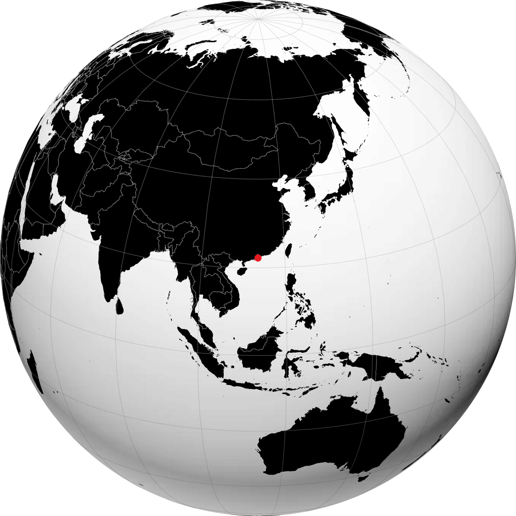 Macao kwenye globu