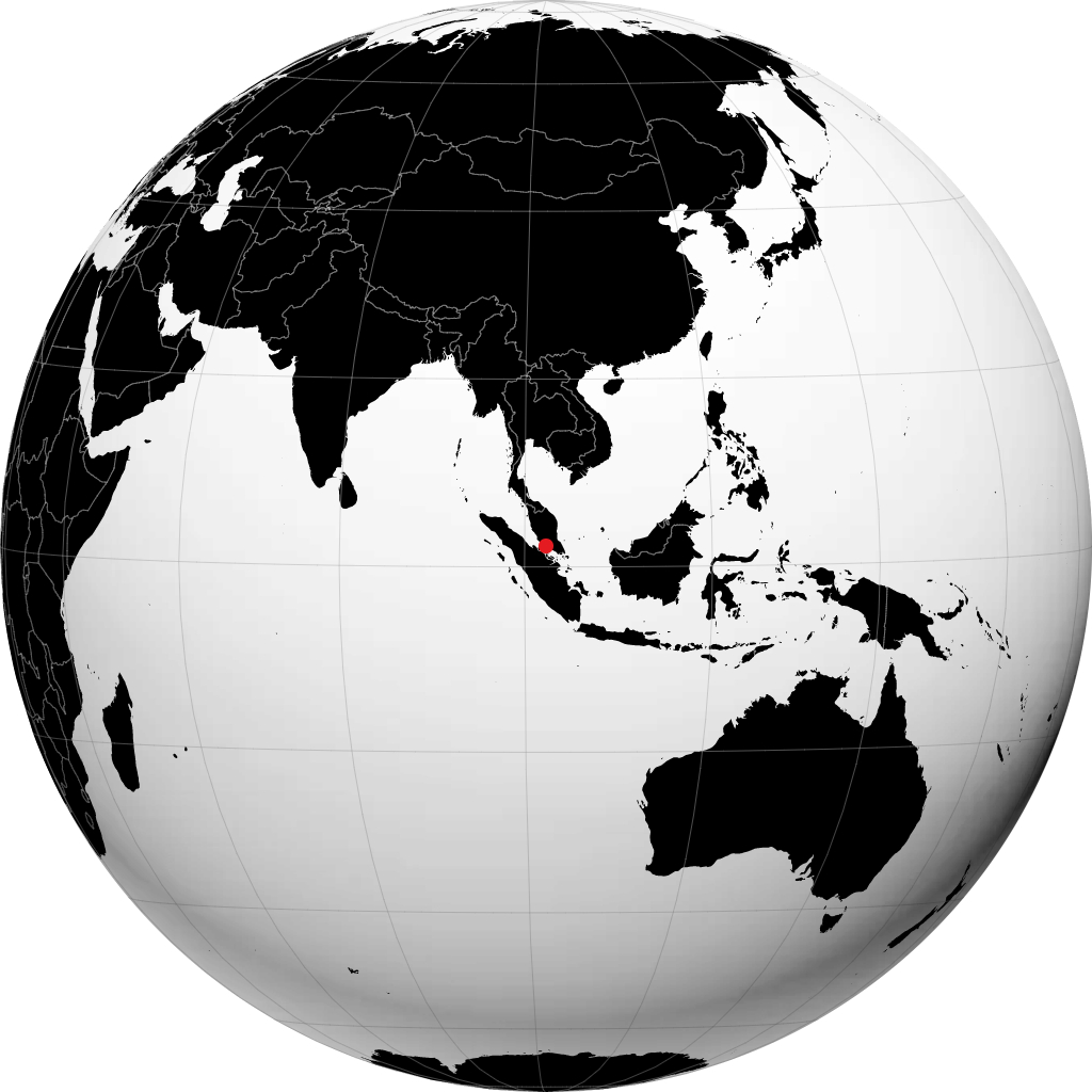 Malacca kwenye globu