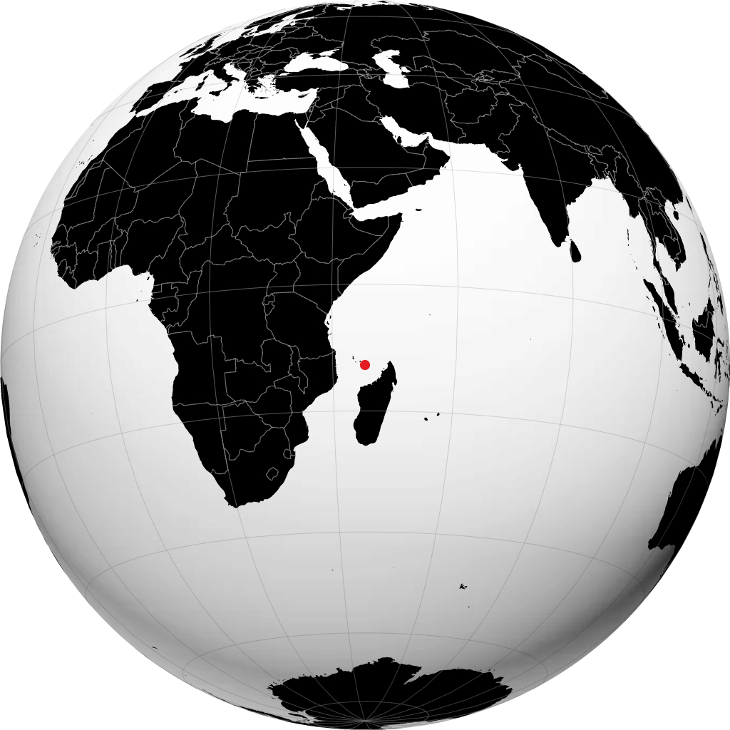Mamoudzou kwenye globu