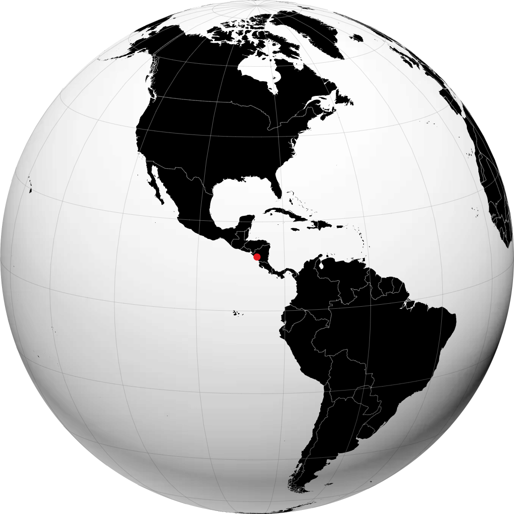 Managua kwenye globu