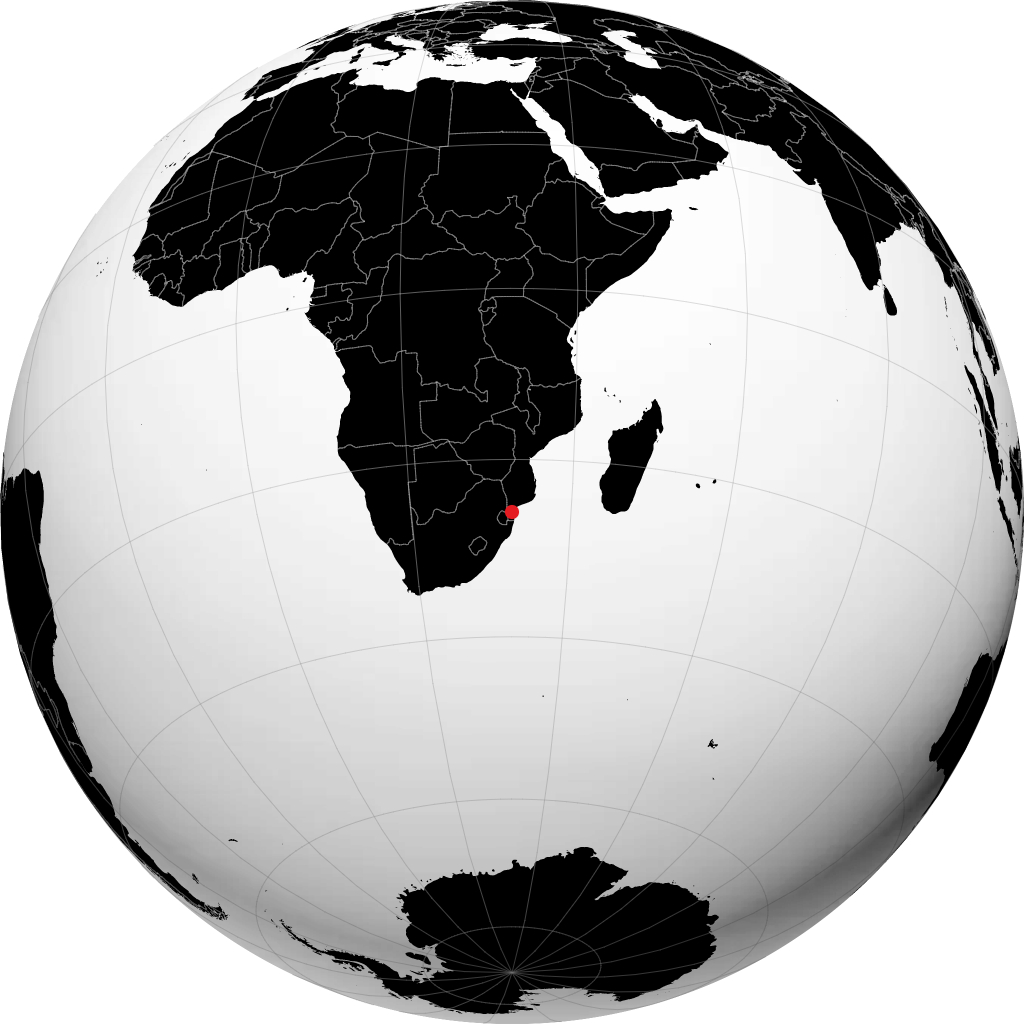 Maputo kwenye globu