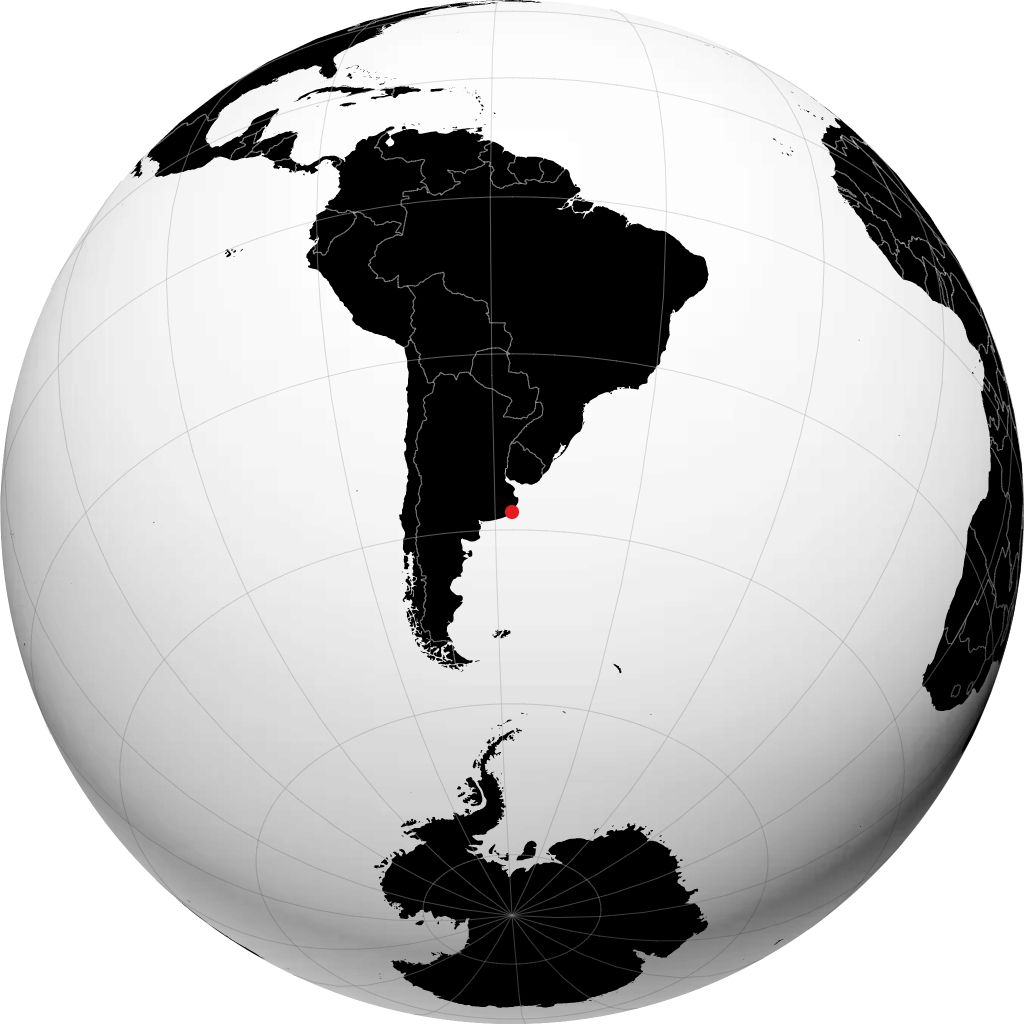 Mar del Plata kwenye globu