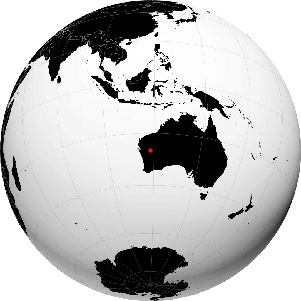 Meekatharra kwenye globu