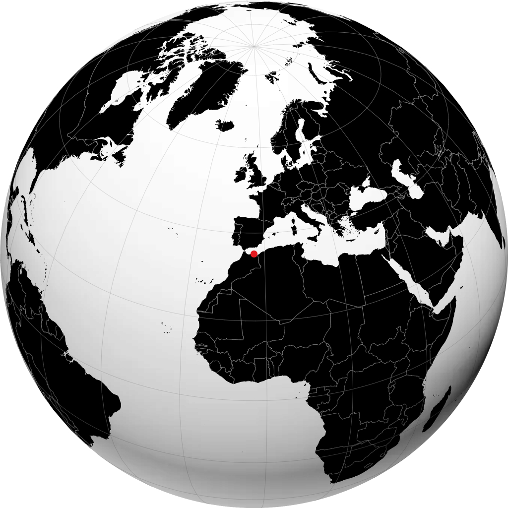 Melilla kwenye globu
