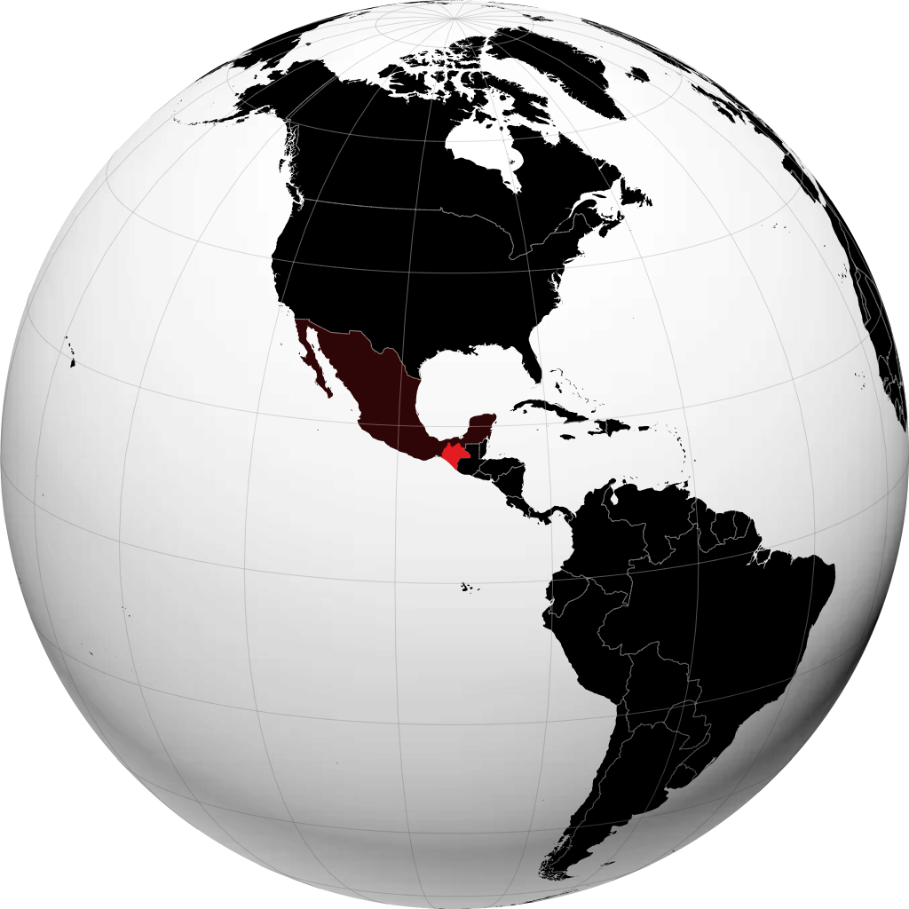 Chiapas kwenye globu