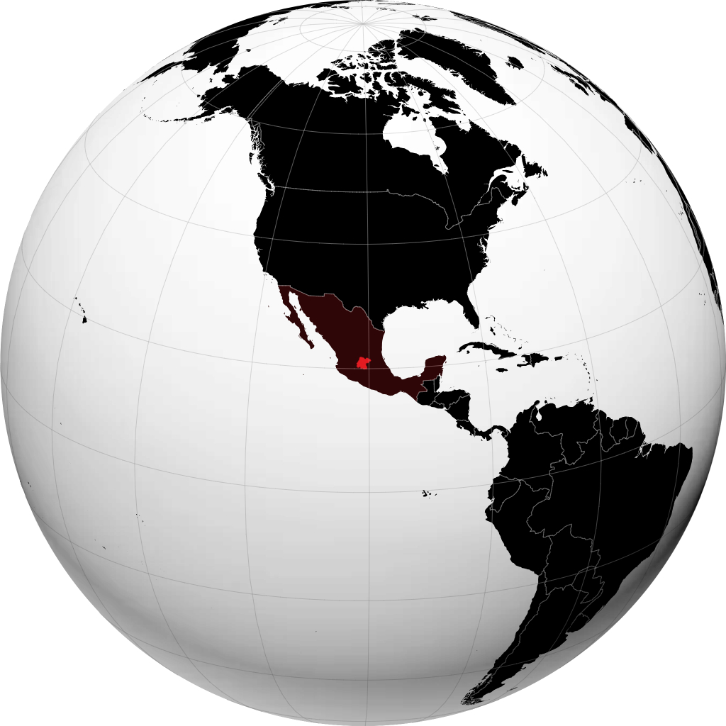 Jimbo la Guanajuato kwenye globu
