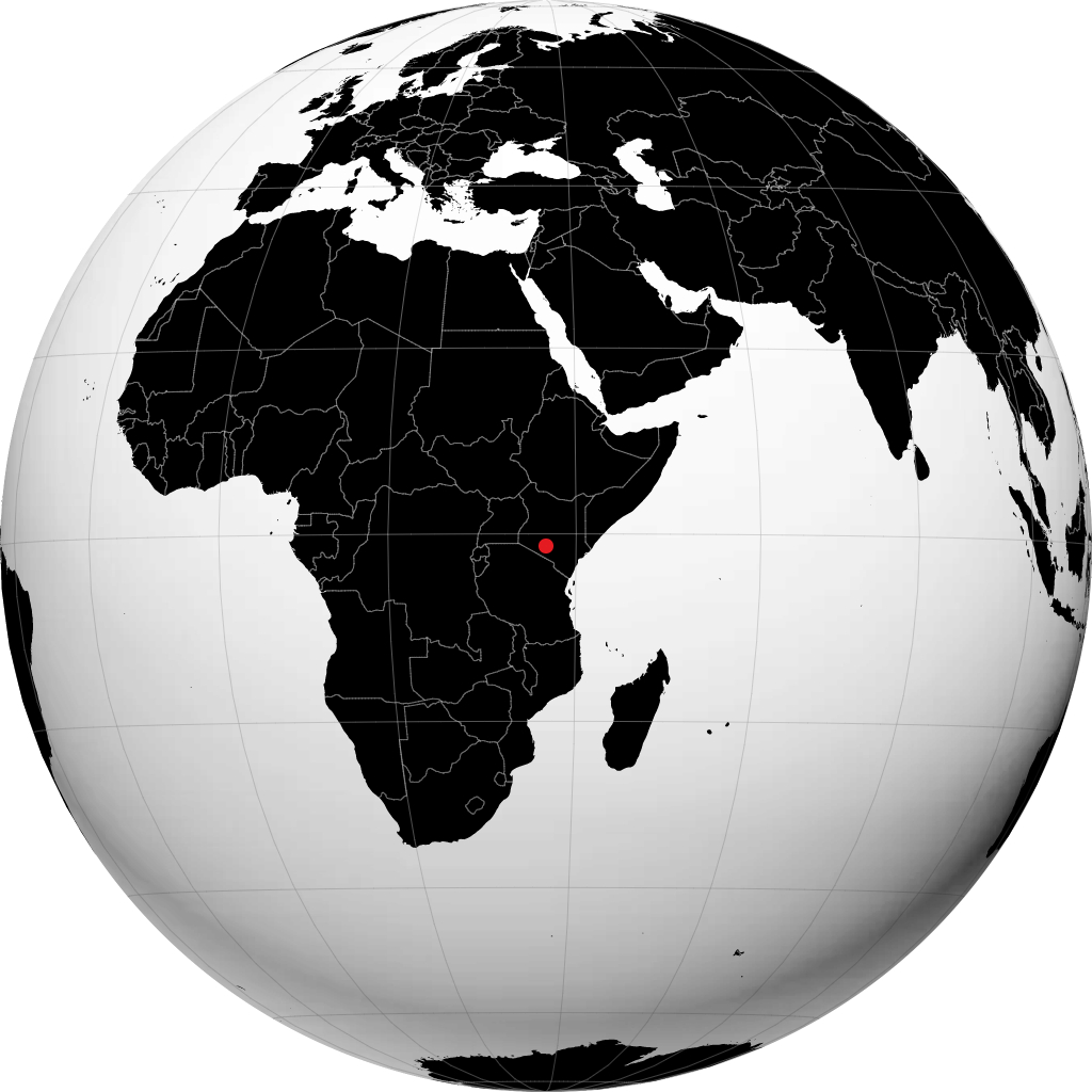 Nairobi kwenye globu