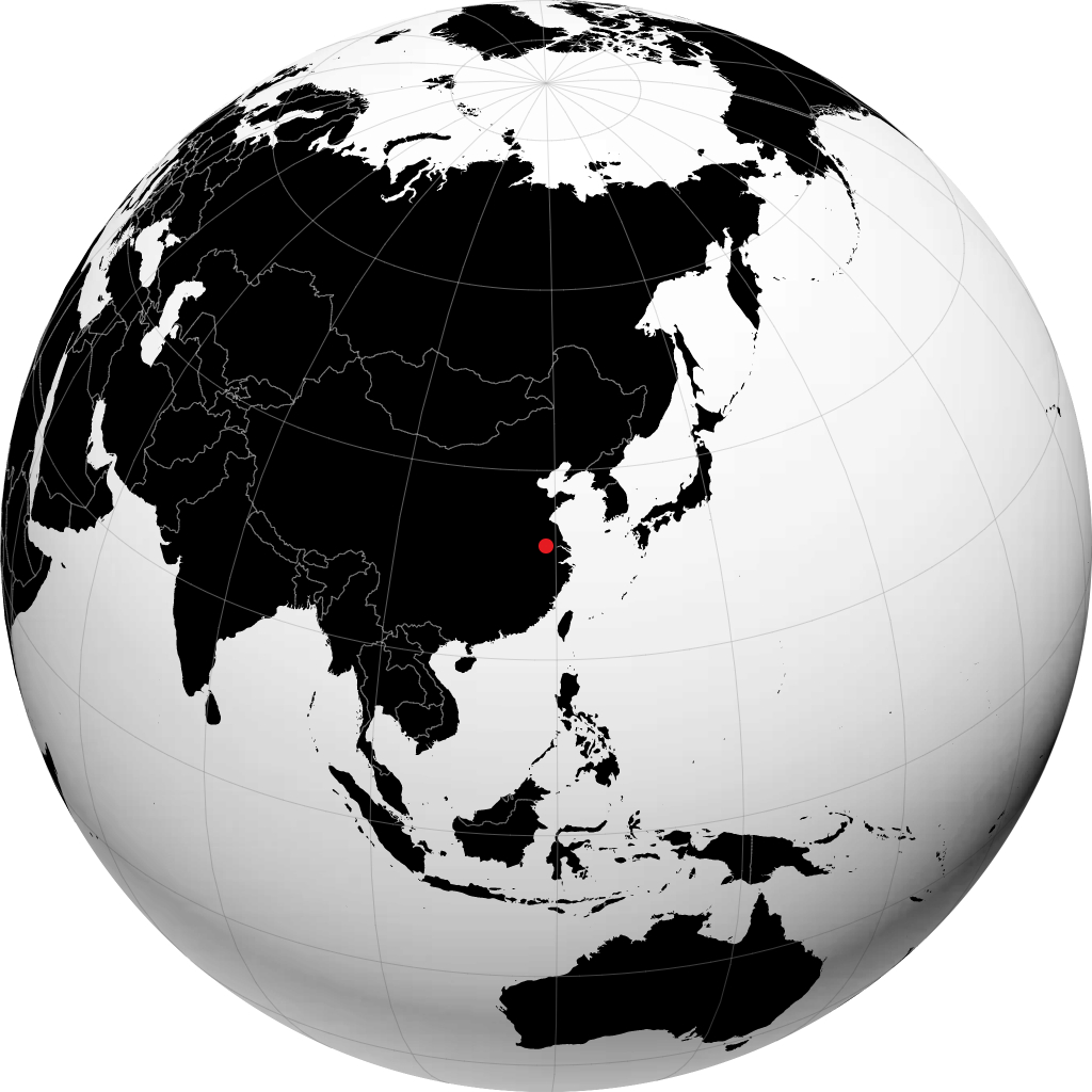 Nanjing kwenye globu