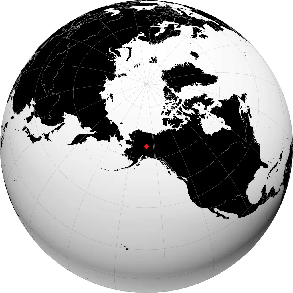 North Pole kwenye globu