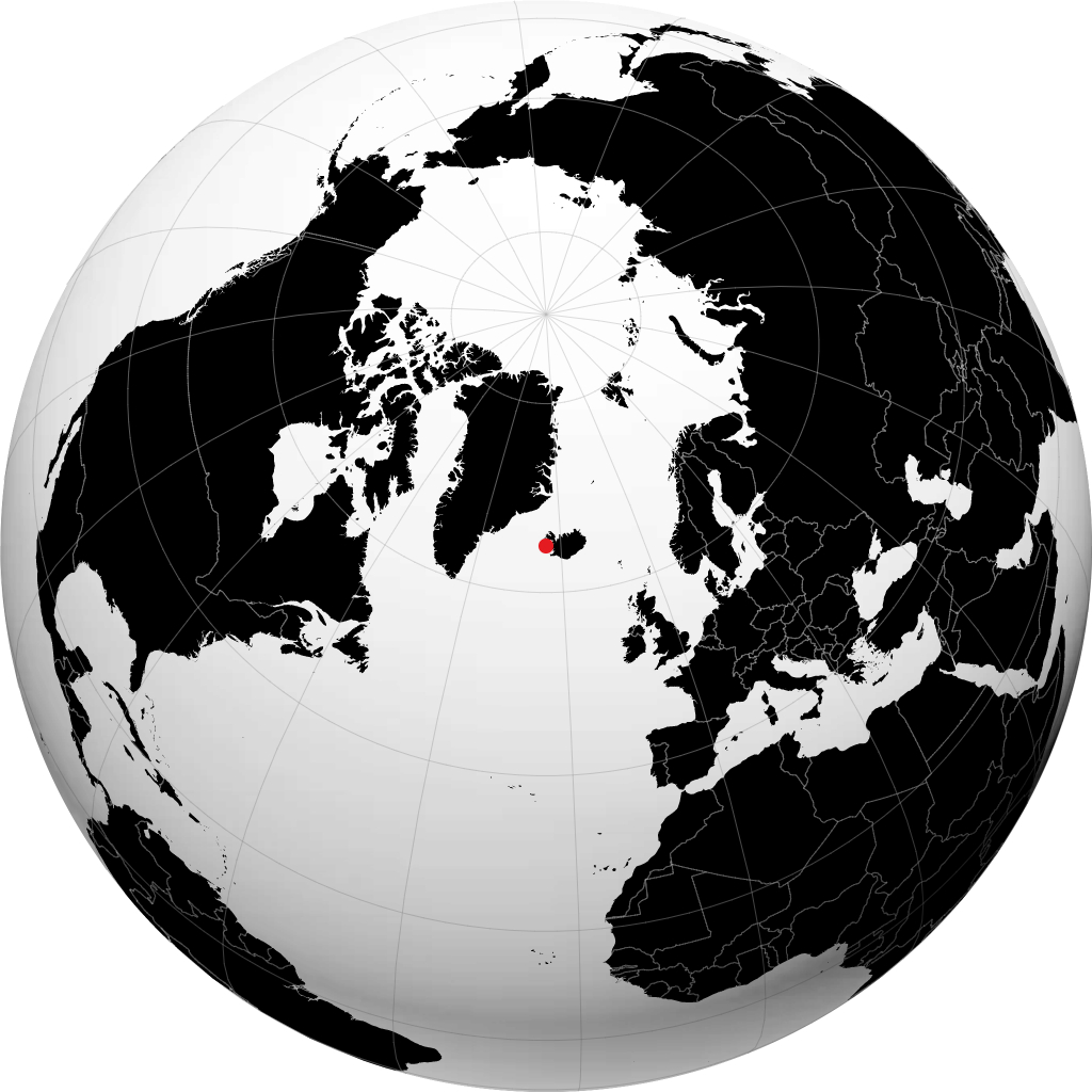 Ólafsvík kwenye globu
