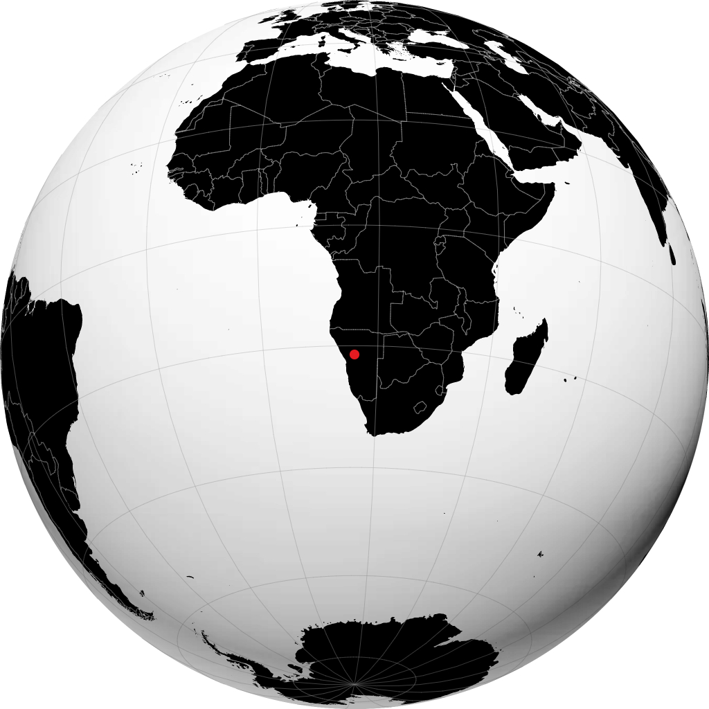 Omaruru kwenye globu