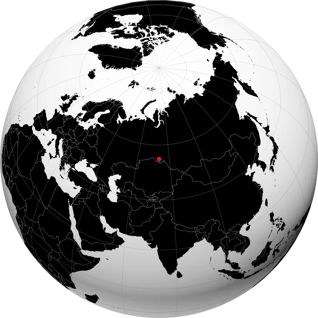 Omsk kwenye globu