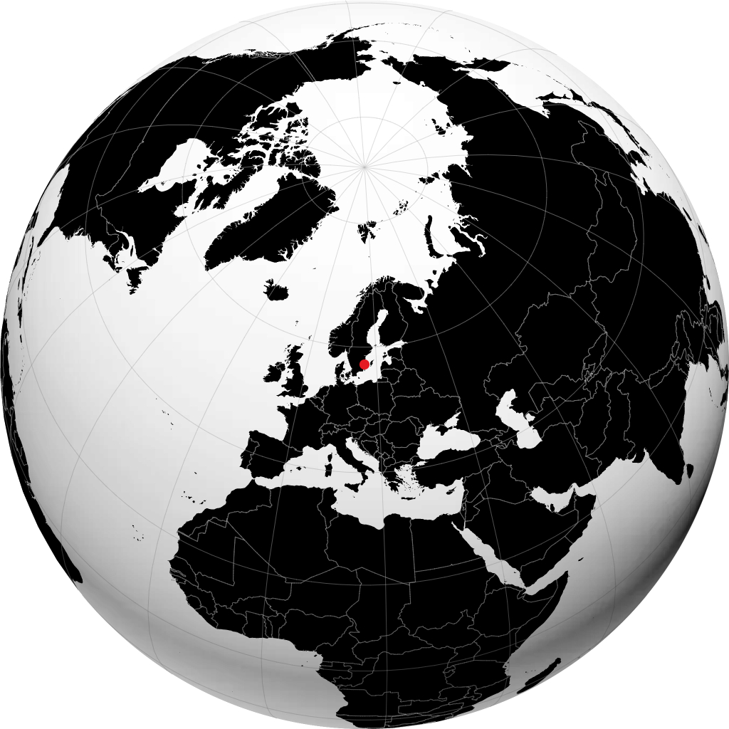 Oskarshamn kwenye globu