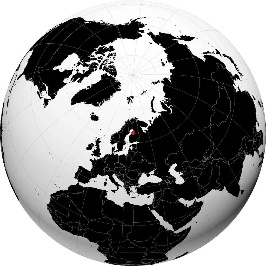 Oulainen kwenye globu