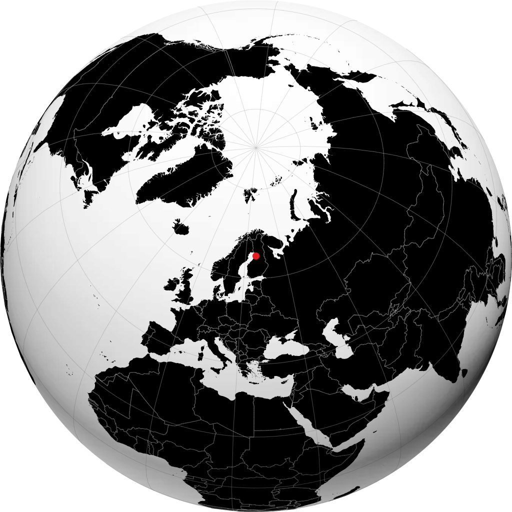 Oulu kwenye globu