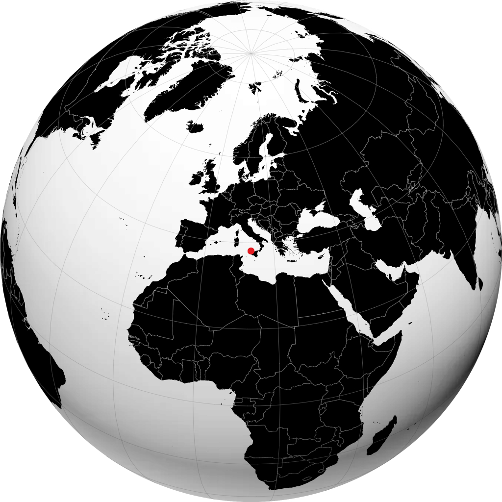 Palermo kwenye globu