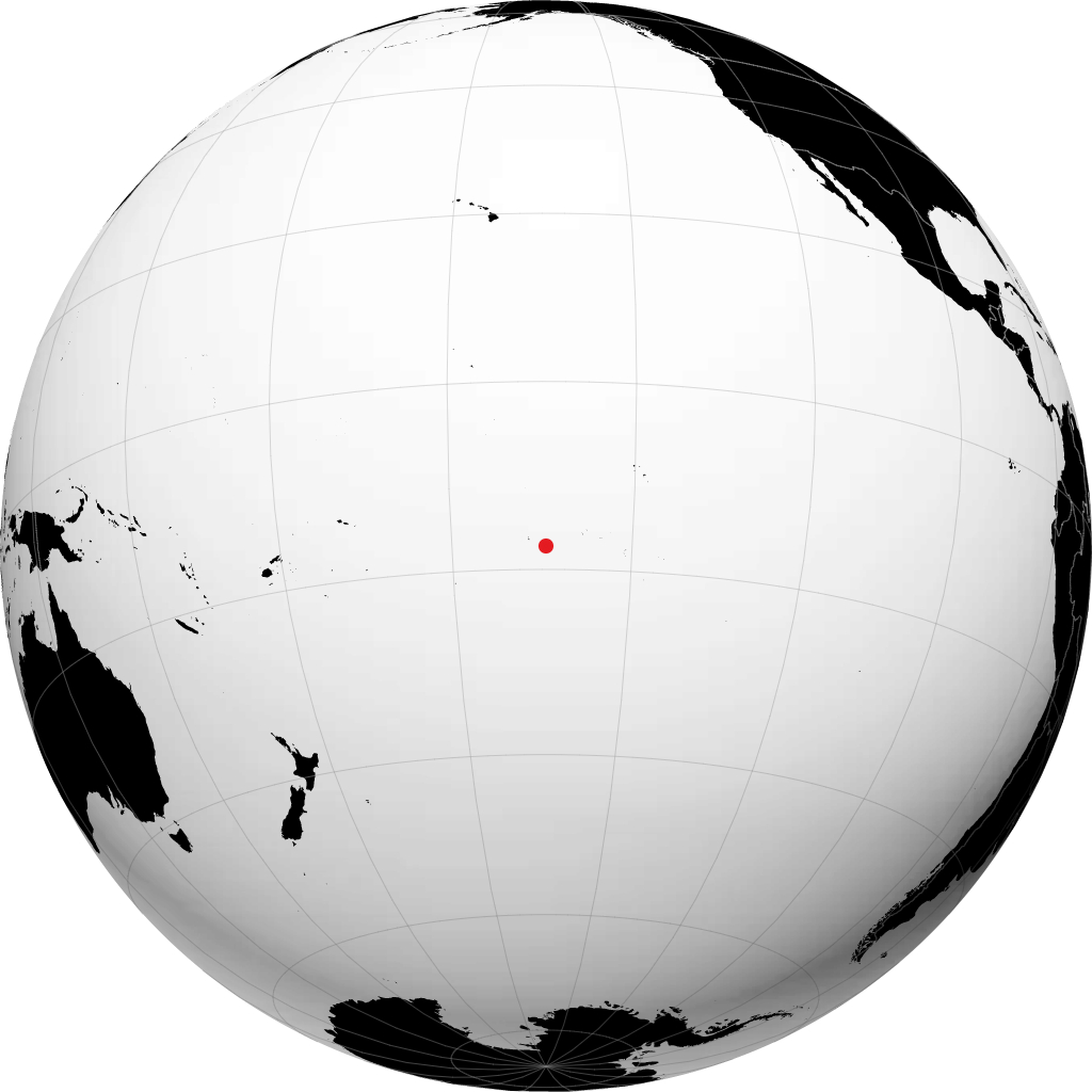 Papeete kwenye globu