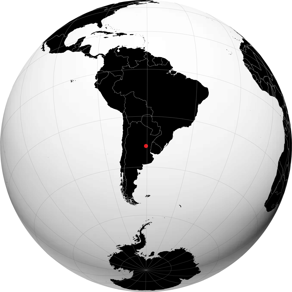Paraná kwenye globu