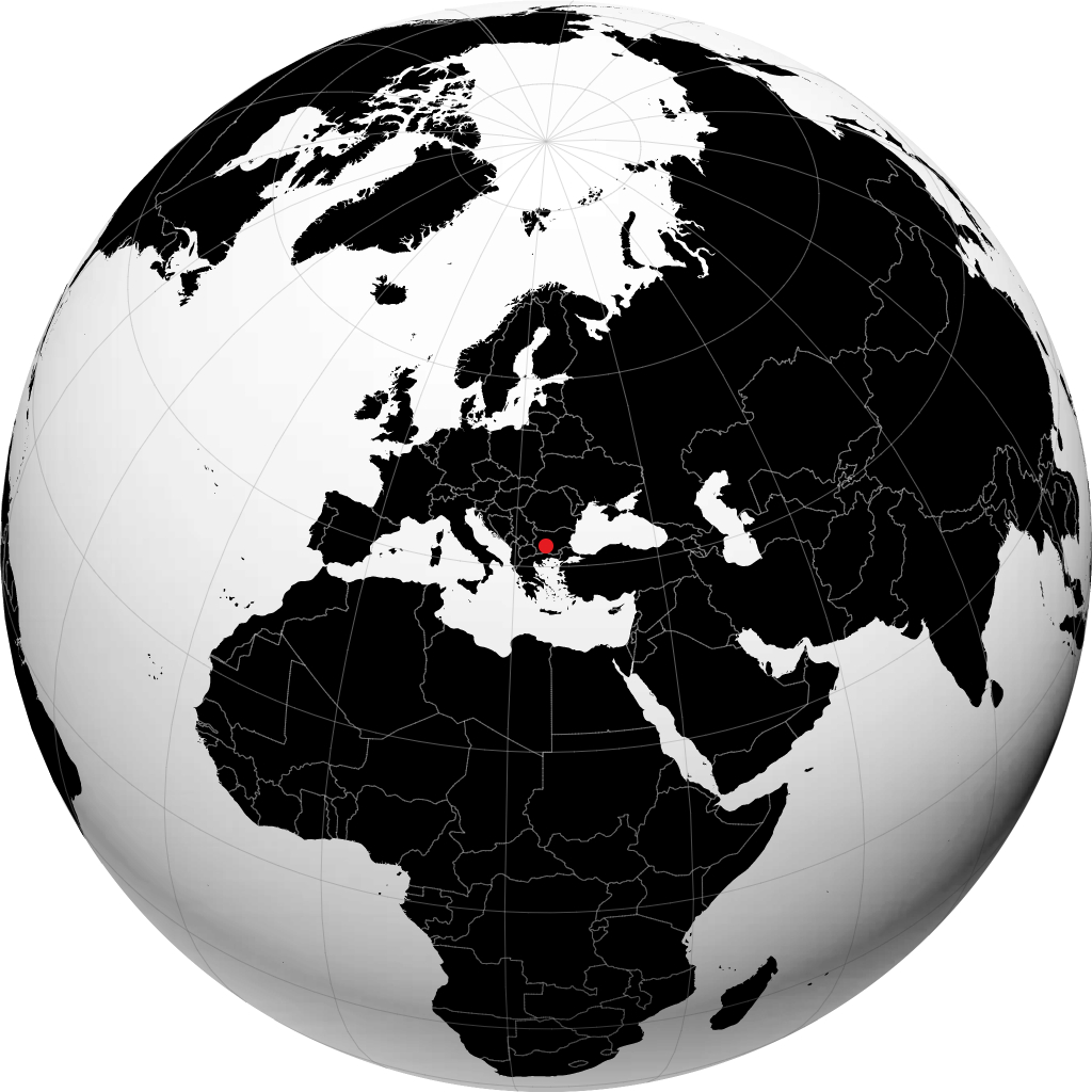 Pazardzhik kwenye globu