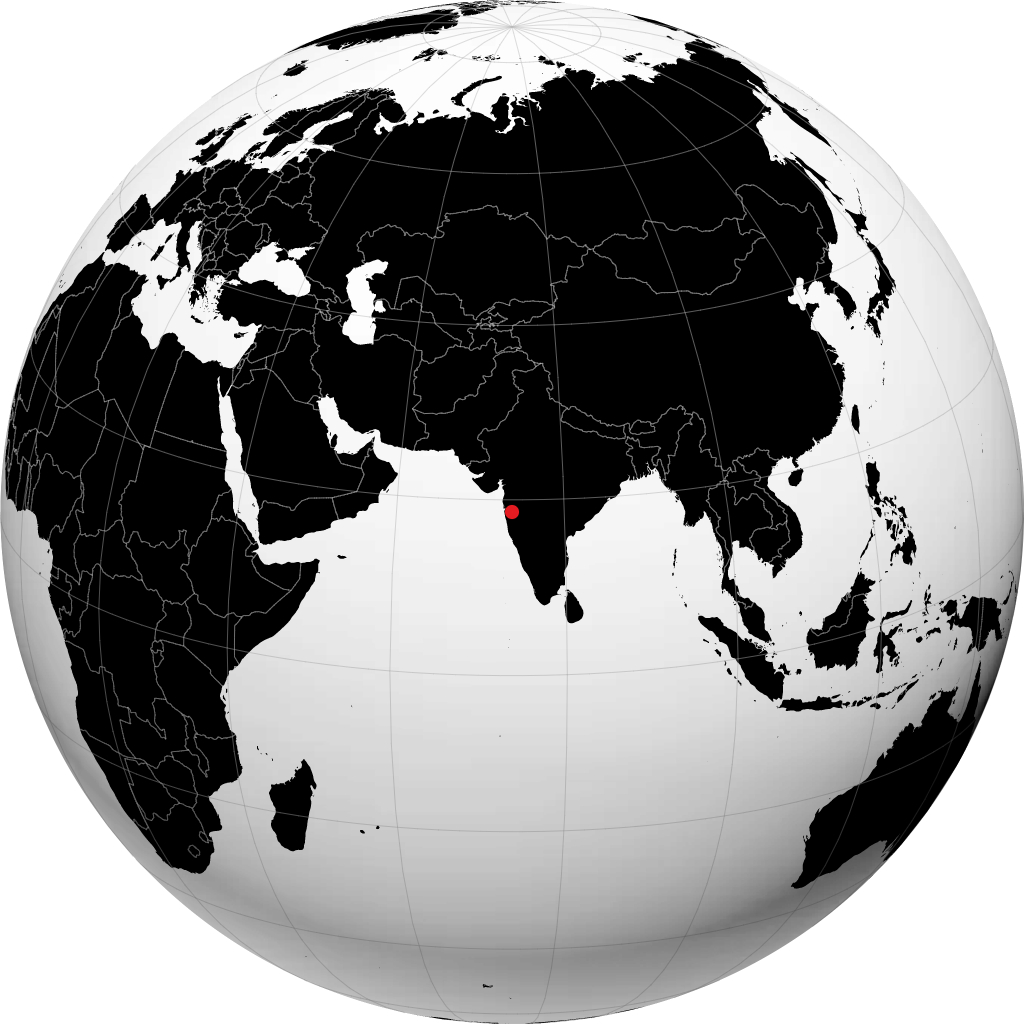 Pimpri-Chinchwad kwenye globu