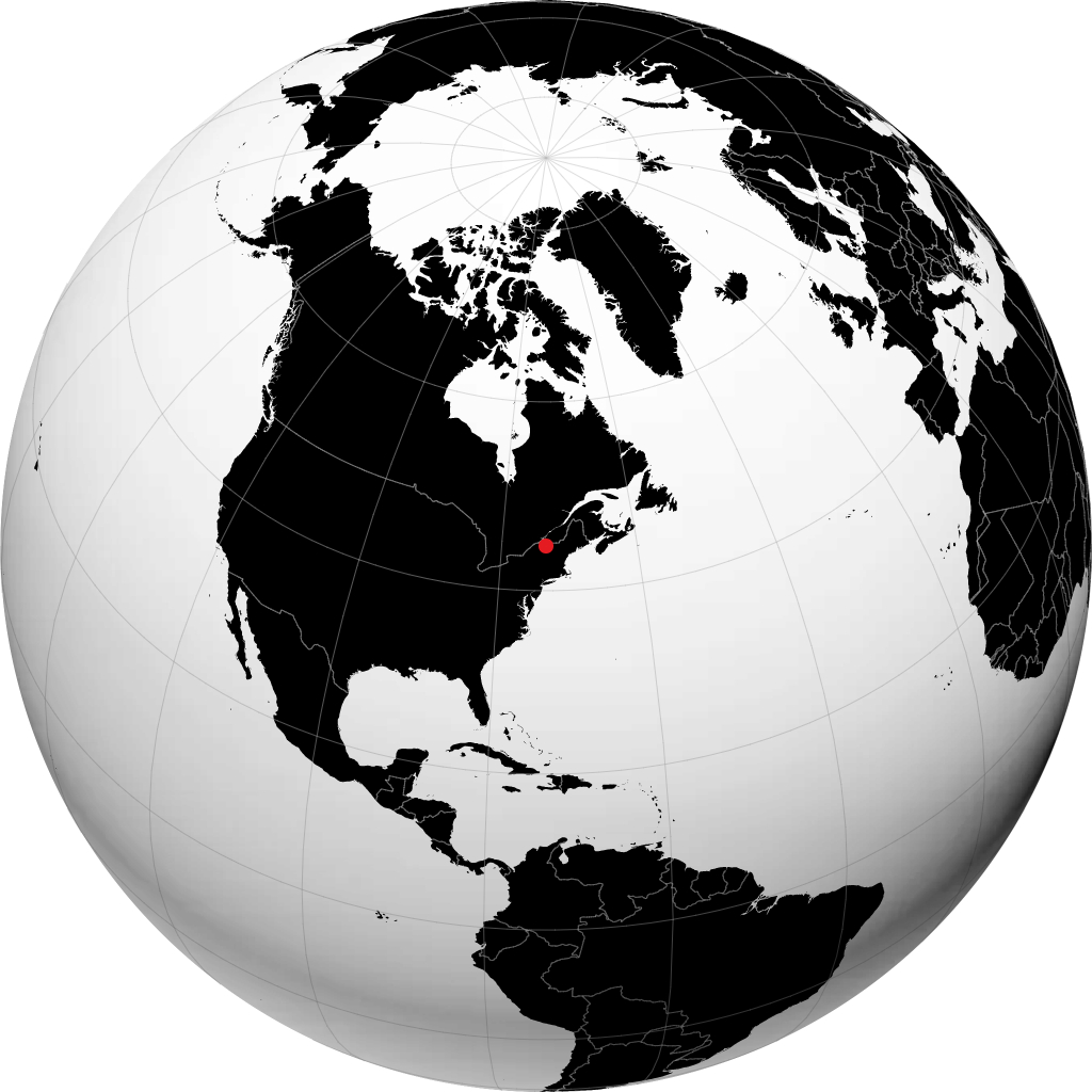 Plattsburgh kwenye globu