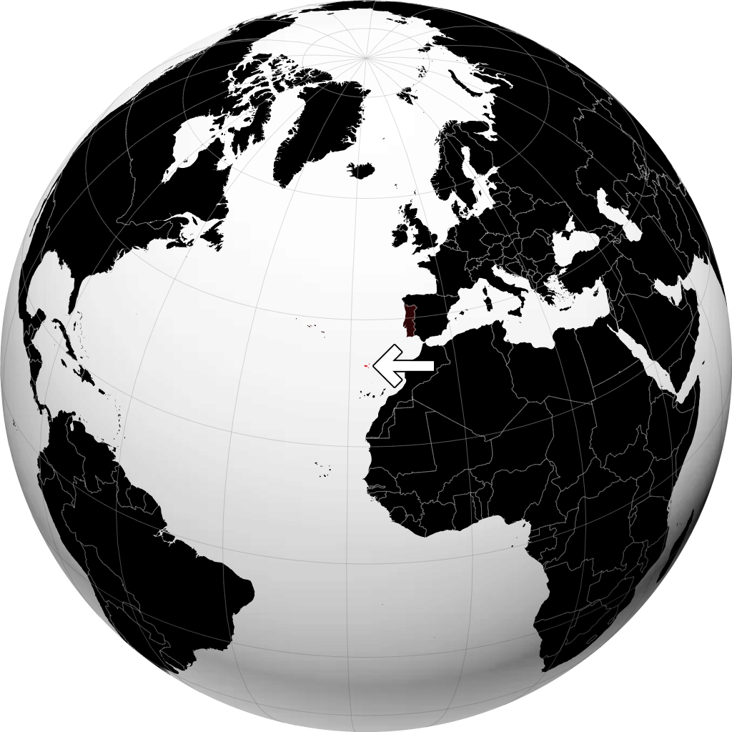 Madeira kwenye globu