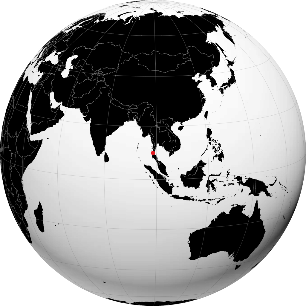 Ranong kwenye globu