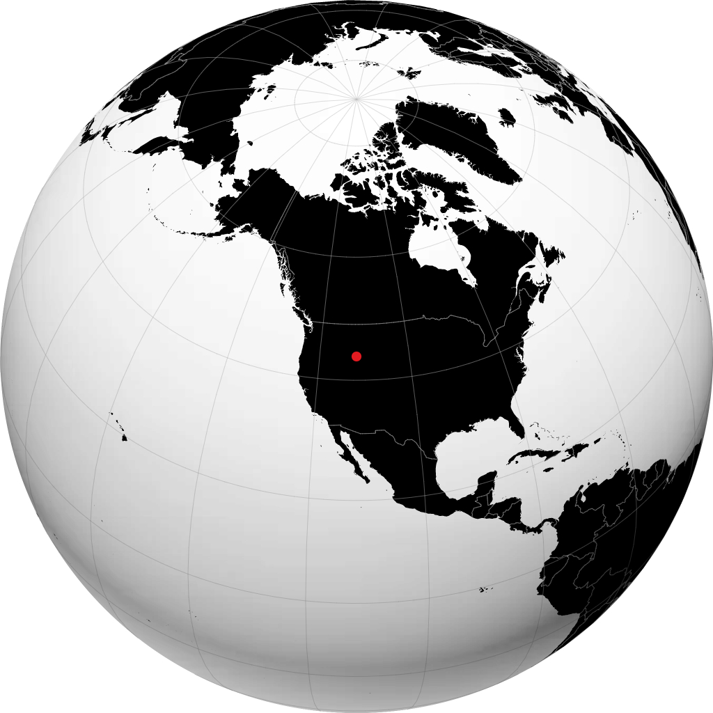 Rexburg kwenye globu