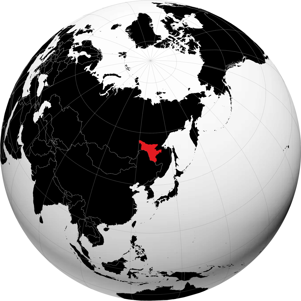 Mkoa wa Amurskaya kwenye globu