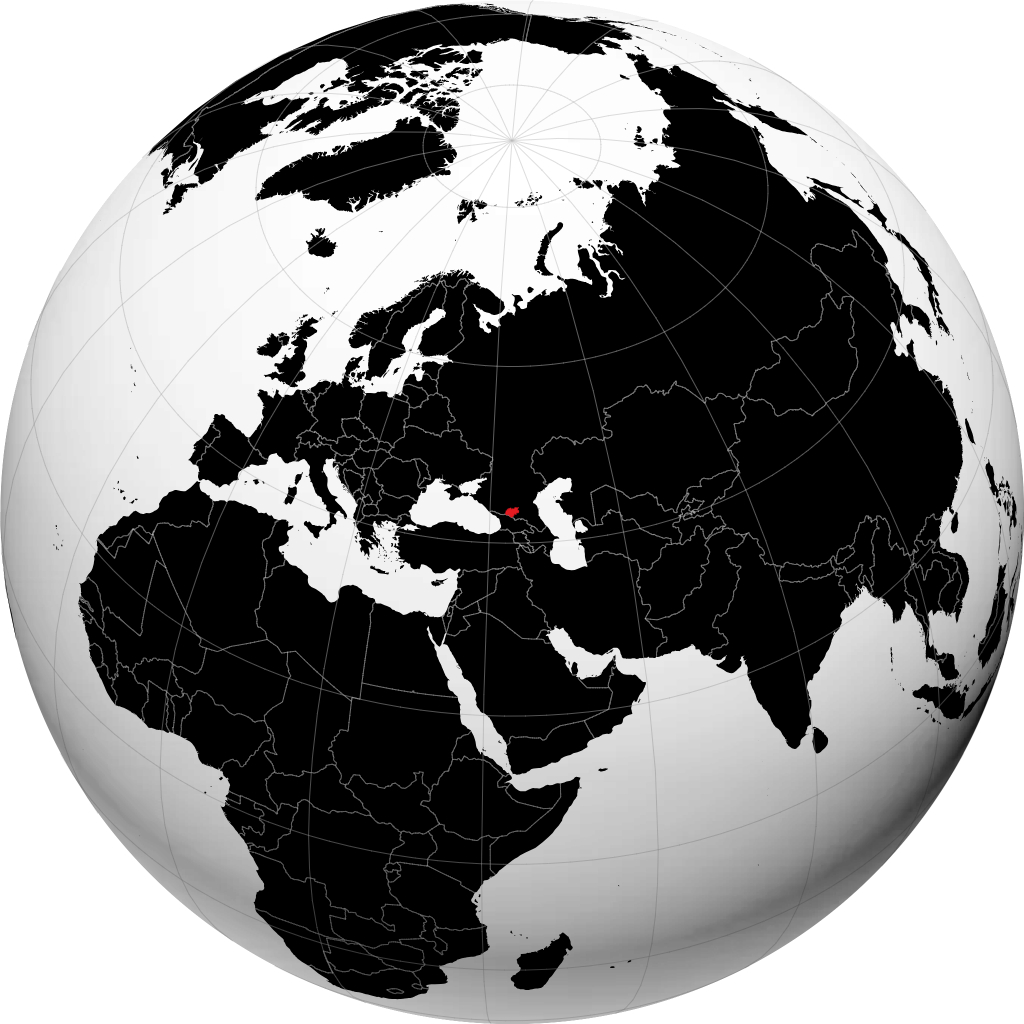 Kabardino-Balkaria kwenye globu