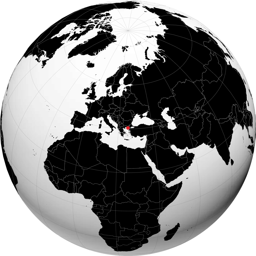 Samothraki kwenye globu