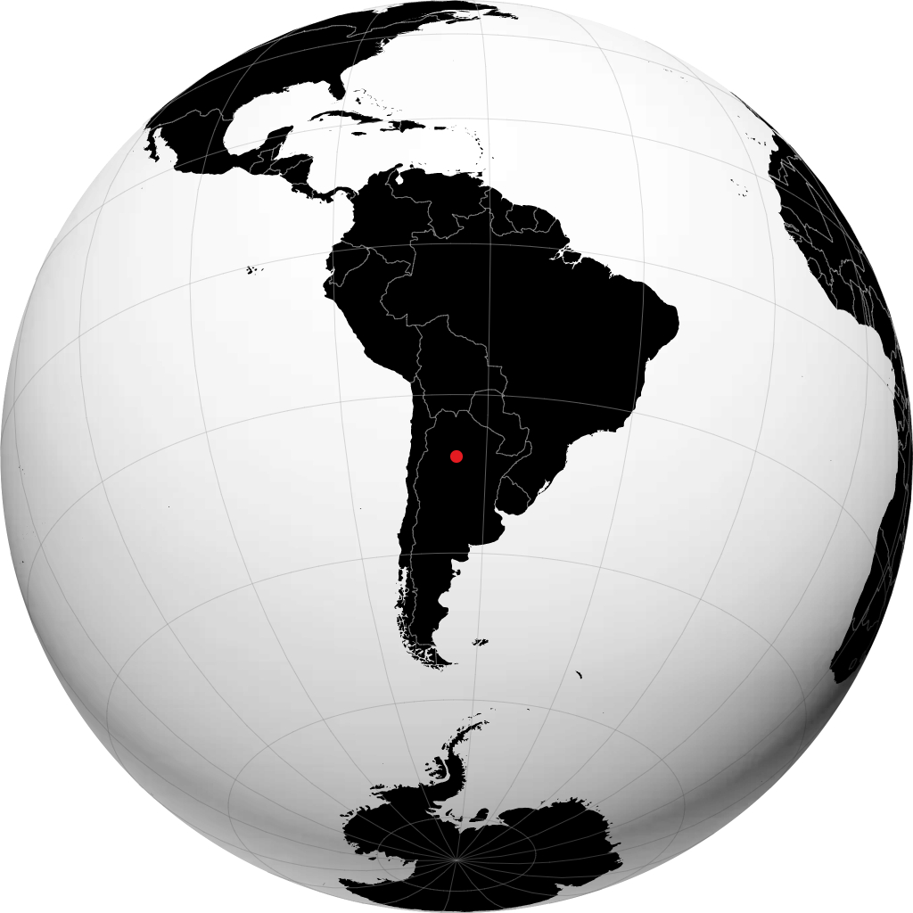 Santiago del Estero kwenye globu