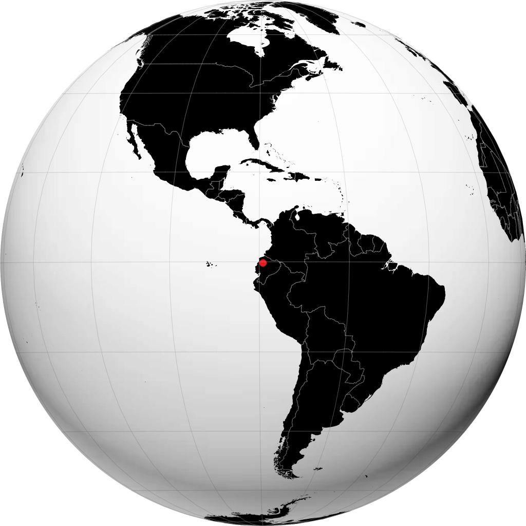 Santo Domingo de los Colorados kwenye globu