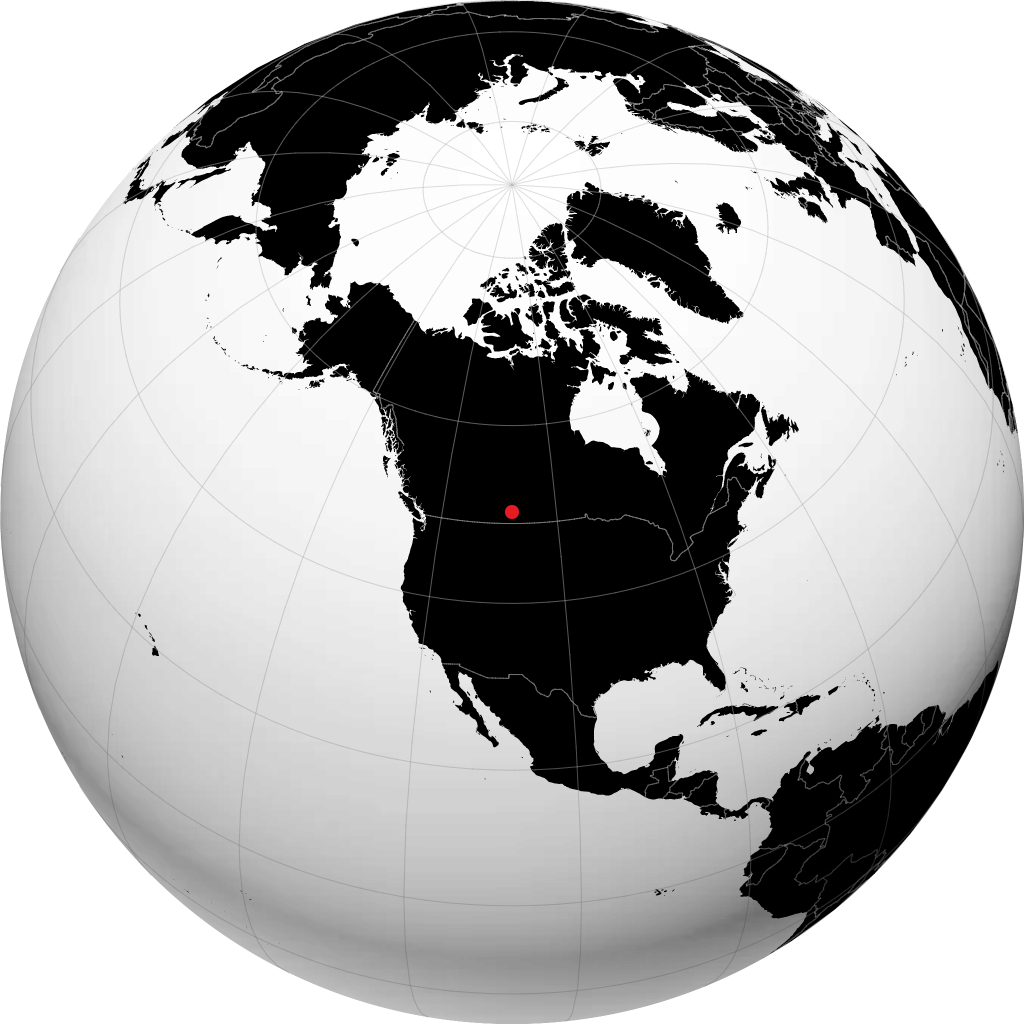 Swift Current kwenye globu