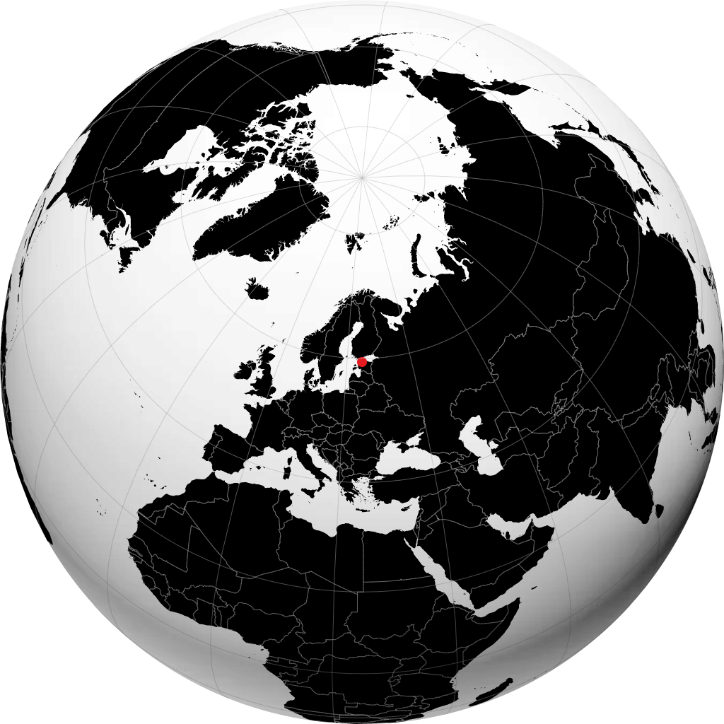 Tallinn kwenye globu