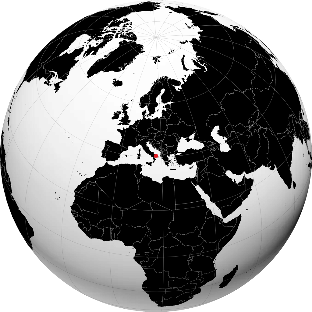 Taranto kwenye globu