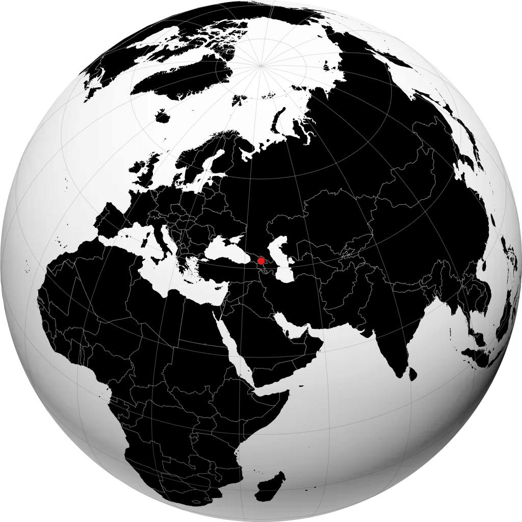 Tbilisi kwenye globu