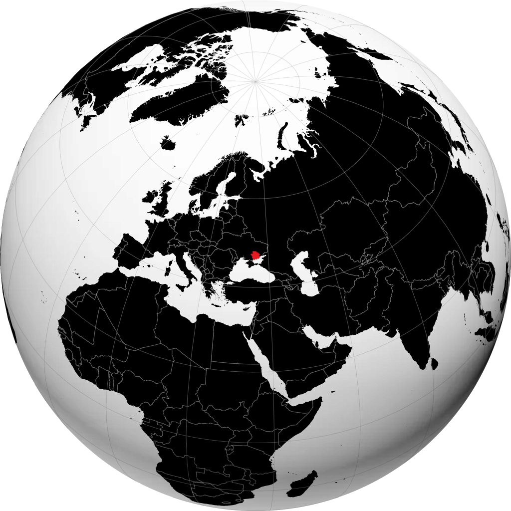 Mkoa wa Zaporizhzhia kwenye globu