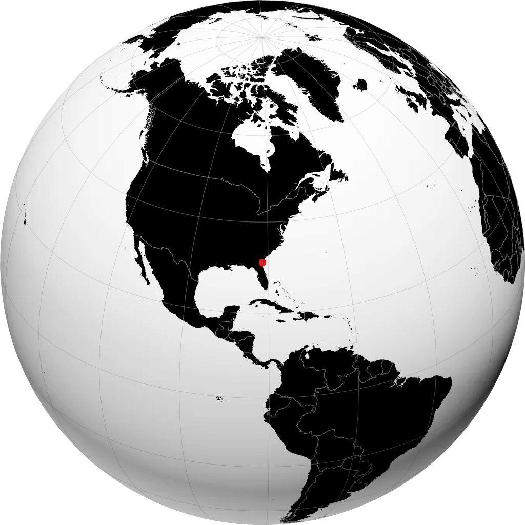 Brunswick kwenye globu