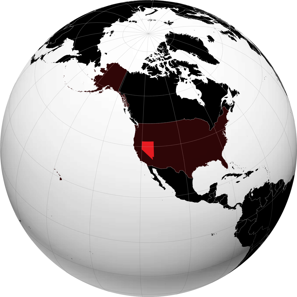 Nevada kwenye globu