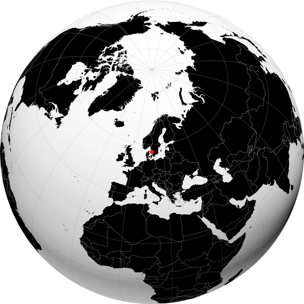 Varberg kwenye globu