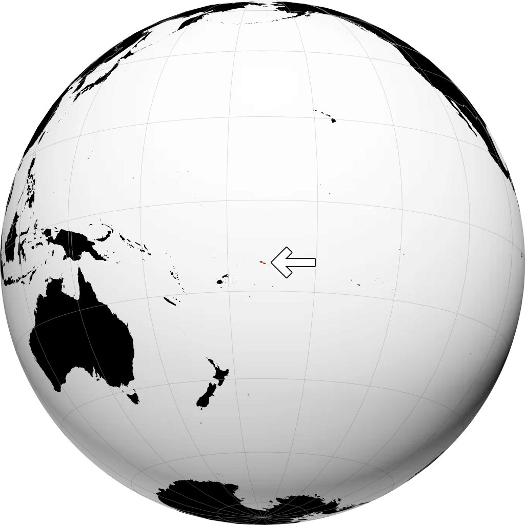 Samoa kwenye globu